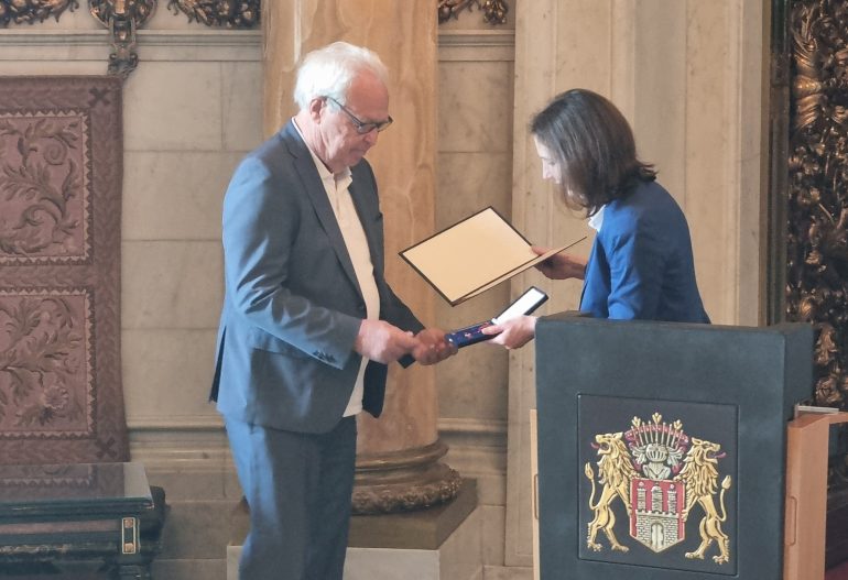 Order of Merit of the Federal Republic of Germany (Cross of Merit on the Ribbon) for Jörn Bernhardt